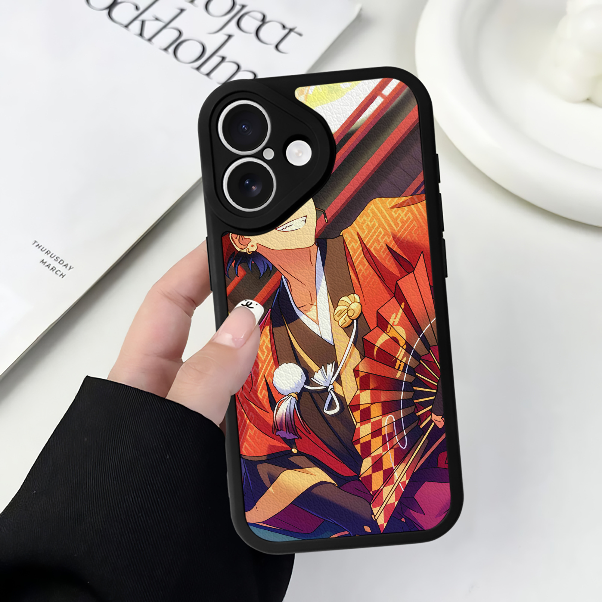（画像用） あんさんぶるスターズ! Ensemble Stars 【iPhone 16シリーズ対応】シリコンスマホケース（レザー調） 材質：シリコン